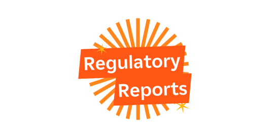 Regulatory Reports text on white background - edf branding